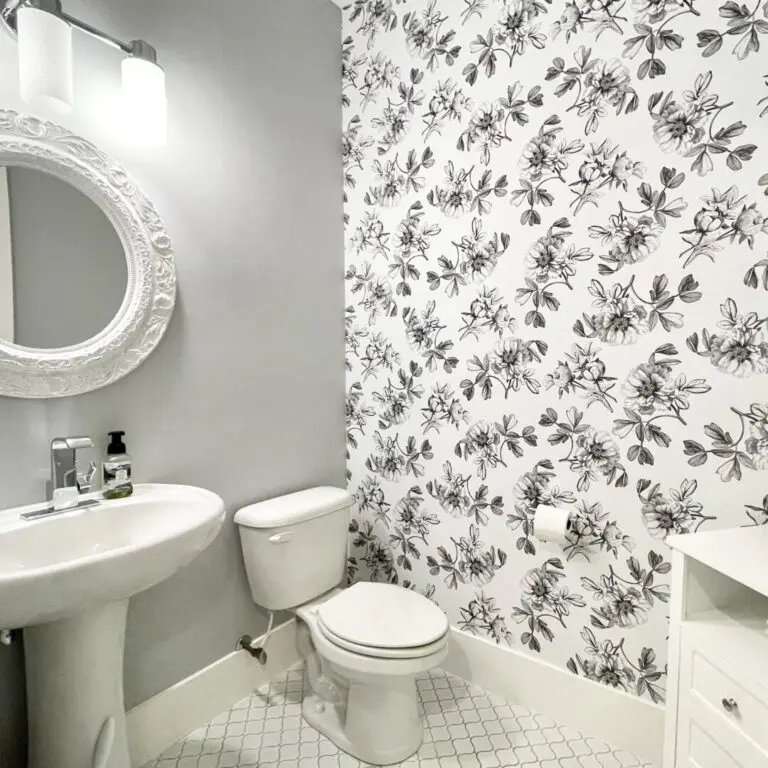 peel and stick bathroom wallpaper