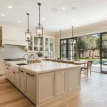 cream kitchen cabinets