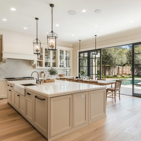 cream kitchen cabinets