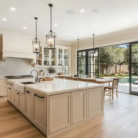 cream kitchen cabinets
