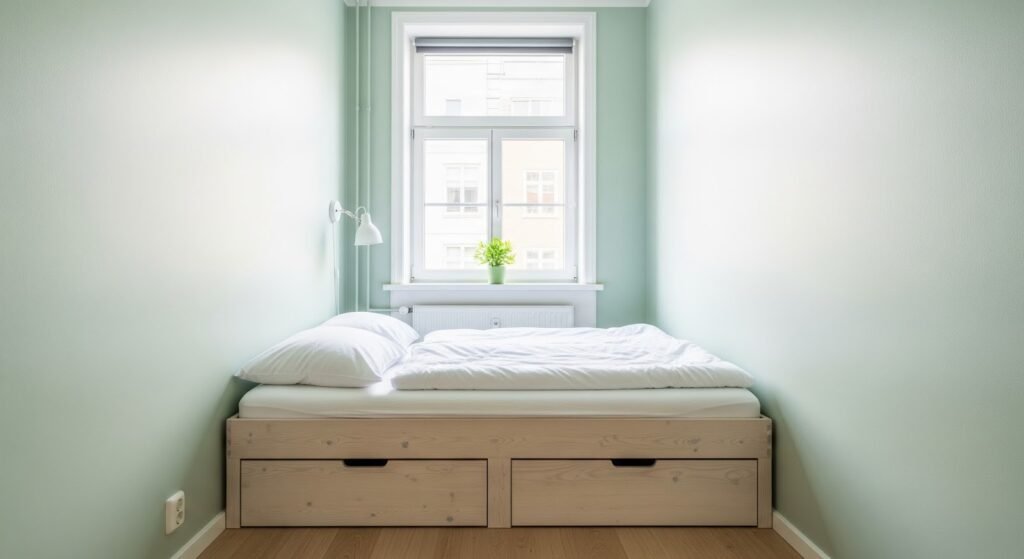 small bedroom storage bed space saving ideas