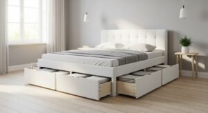 best bed frame with storage queen size 2026