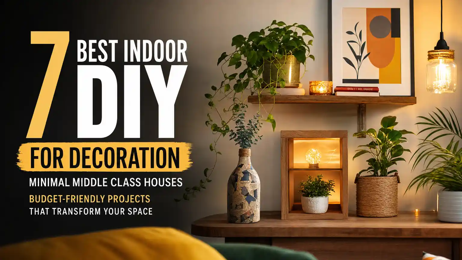 Best Indoor DIY for Decoration for Minimal Middle Class