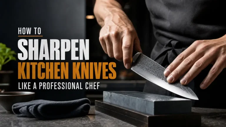 How to Sharpen Kitchen Knives Like a Professional Chef