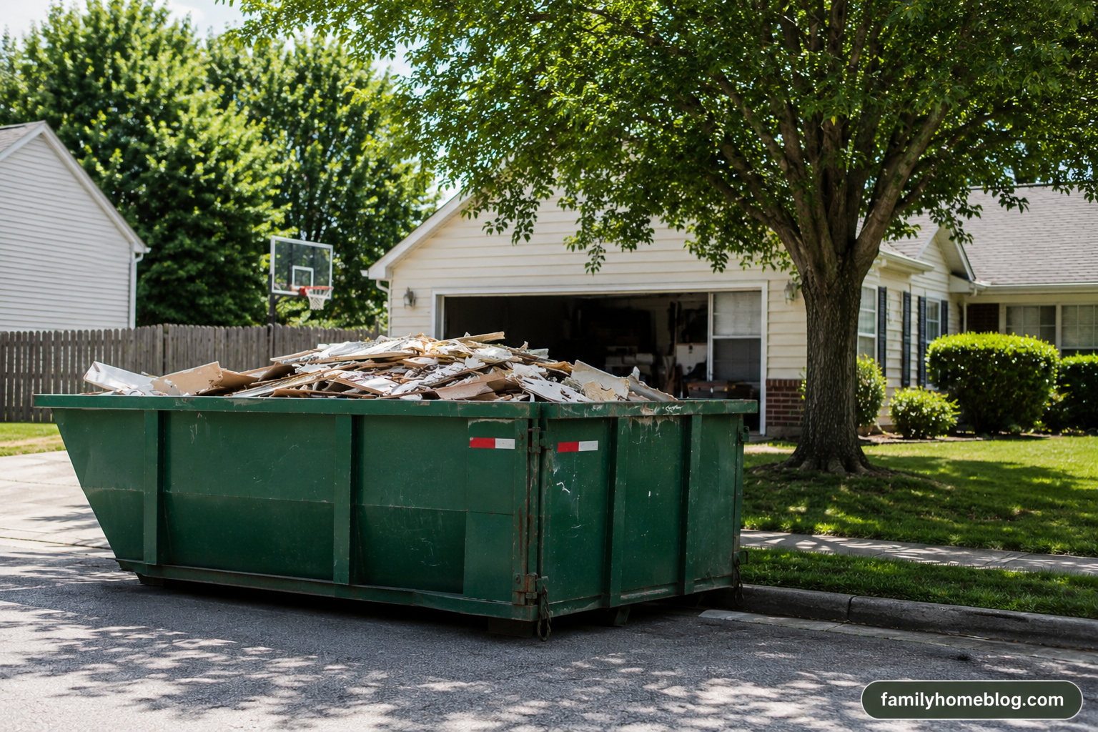 A roll-off dumpster rental can actually make your project more neighborhood-friendly